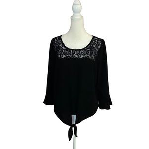 Black lace top